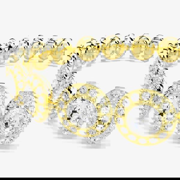 Swarovski Una Angelic Gold Tone Plated White Crystal Jewellery Set 5750619