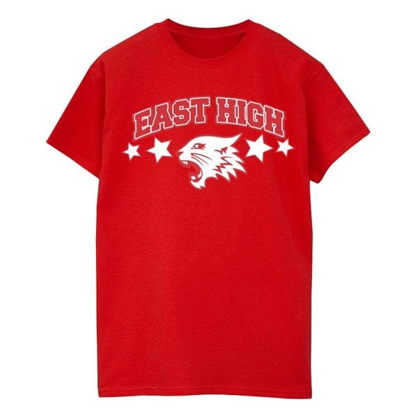 Disney Womens/Ladies High School Musical The Musical Wildcat Stars Cotton T-Shirt - Red