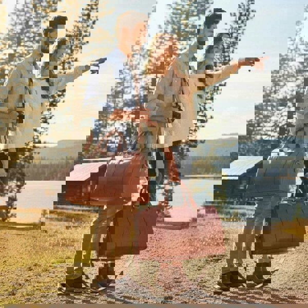 Infinity Leather Atlas - Genuine Leather Vintage Duffle Bag