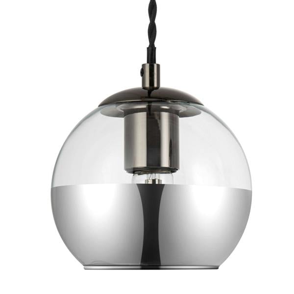 COSYLYTE Marlo 3 Light Smoky Glass Bar Pendant Light