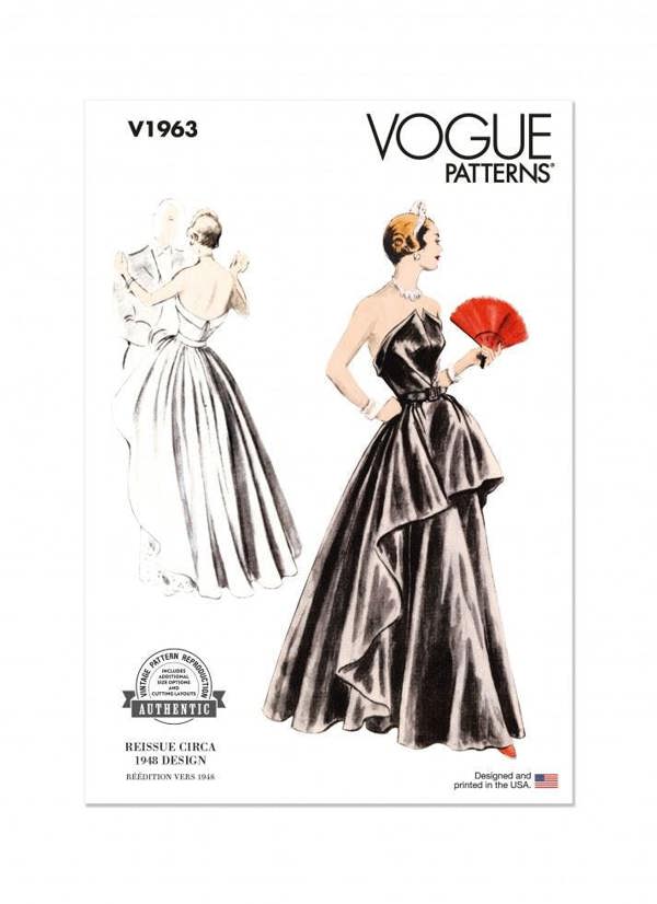 Vogue Sewing Pattern 1963, Dresses, Vintage Style for Women, AX5 (4-6-8-10-12) - Advanced