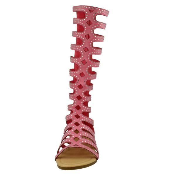 Spot On Girls Spot On Knee High Gladiator Sandals
