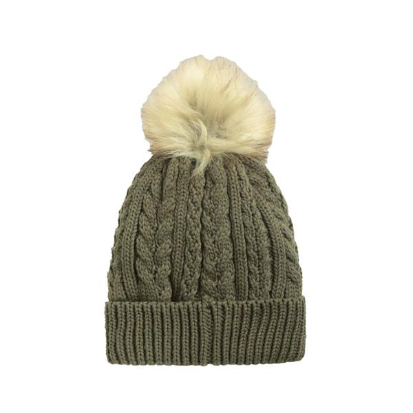 Animal Womens/Ladies Becky Recycled Winter Hat - Light Khaki - 