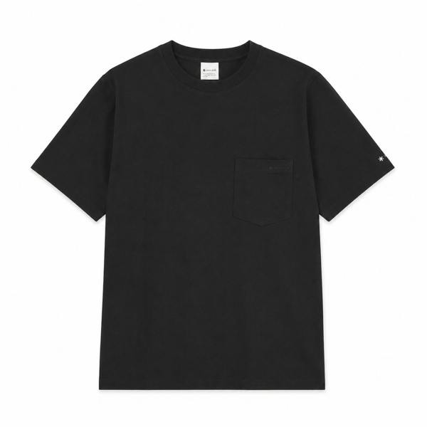Snow Peak Recycled Cotton Heavy Short Sleeve T-Shirt Black