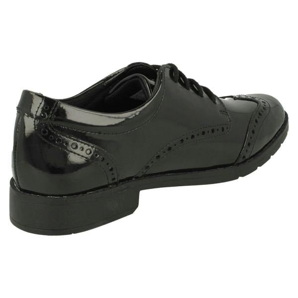Clarks Girls Clarks Lace Up Brogue School Shoes Aubrie Craft Y