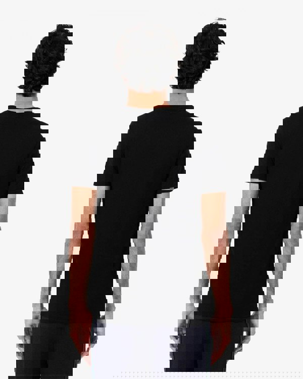 Lacoste Mens 3-Pack Plain Mens T-Shirts - Black 031