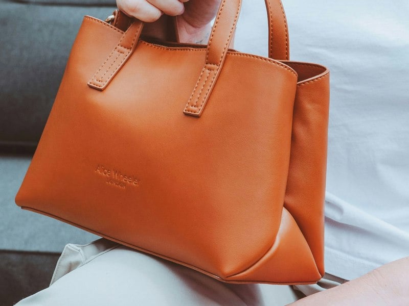 Alice Wheeler “Florence” Nappa Handbag – Luxury Vegan Leather Grab & Shoulder Bag