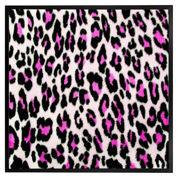 Benjamin Tate Design Pink fluffy leopard (Picture Frame)