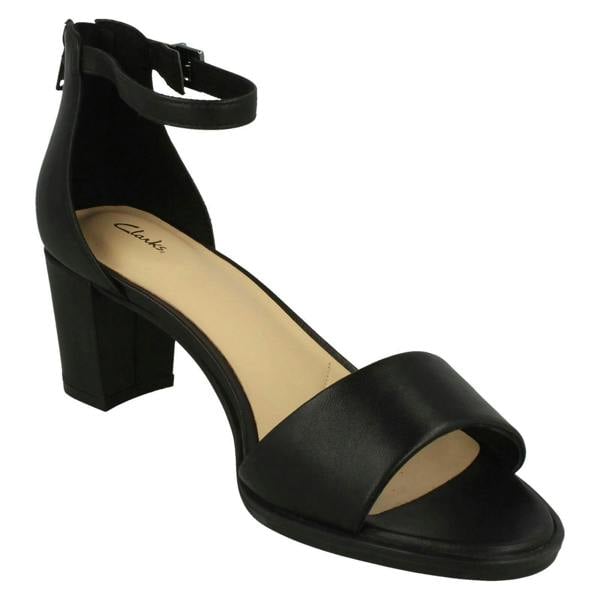 Clarks Ladies Clarks Heeled Strappy Sandals Kaylin60 2Part