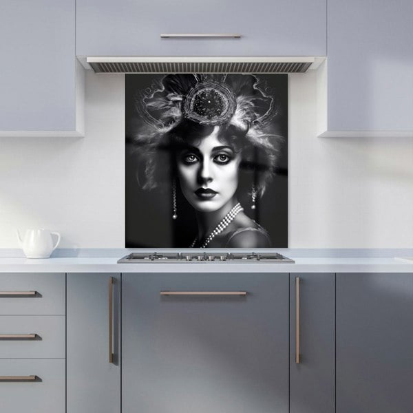 Warren Reed - Designer Edwardian Showgirl Splashart Kitchen Splashback