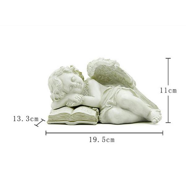 Leaper Solar-Powered Angel Figurine Outdoor Decor Night Light