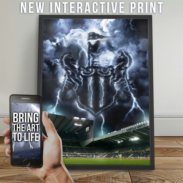 NotNiceThings Newcastle United Magic Poster - Augmented Reality Art