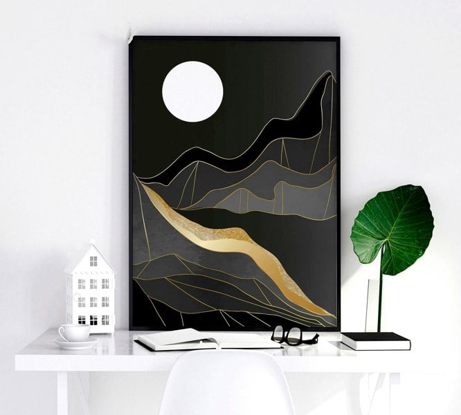 Scandinavian interior decor | set of 3 wall art prints for Living room