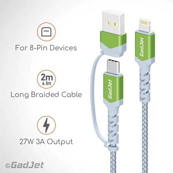 GadJet Rapid Type-C to Lightning Cable