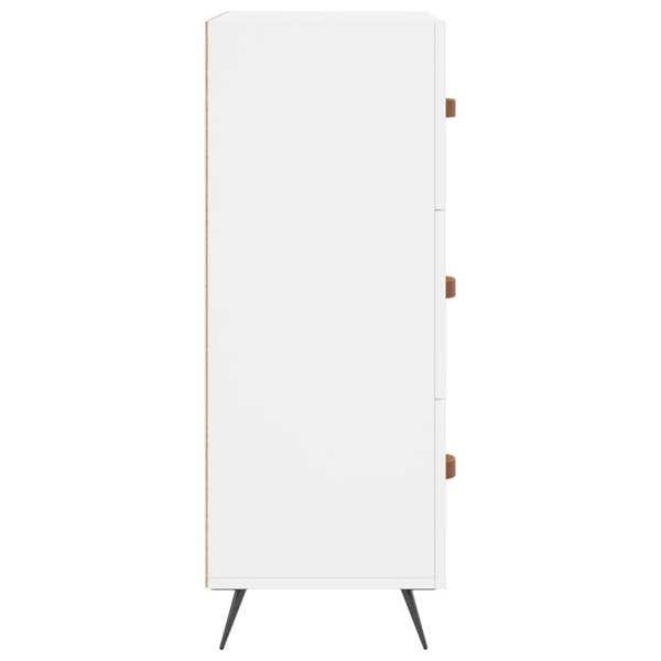 Berkfield Chest of Drawers White 69.5x34x90 cm Engineered Wood