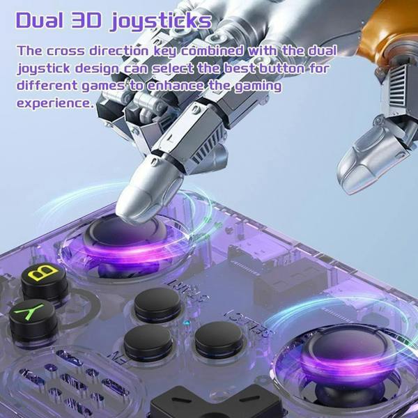 Dyzi R36S Retro Handheld Game Console 3.5" IPS Display USB Rechargeable