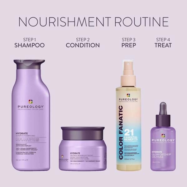 Pureology Hydrate Hair Treatment Mask, Deep Conditioning Hair Mask for Dry or Color-Treated Hair 250ml - Additional 9