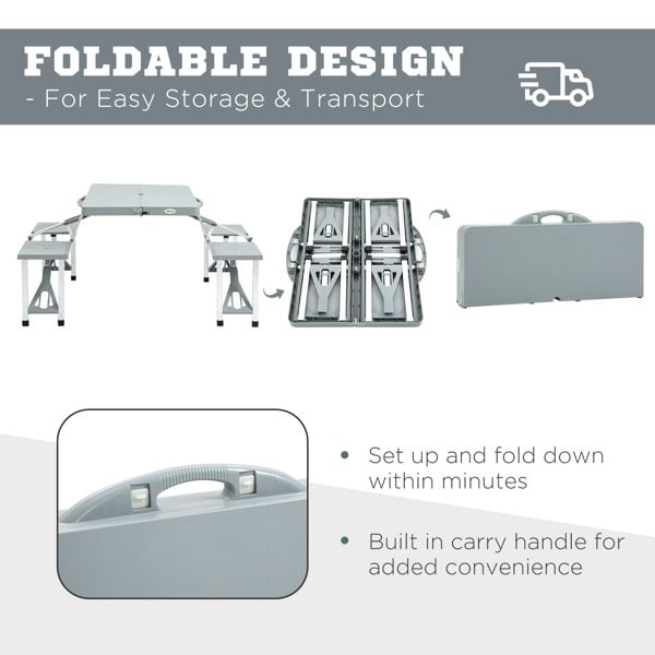 Folding Camping Table And Chair Set