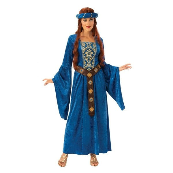 Bristol Novelty Women's Medieval Maiden Costume - Royal Blue