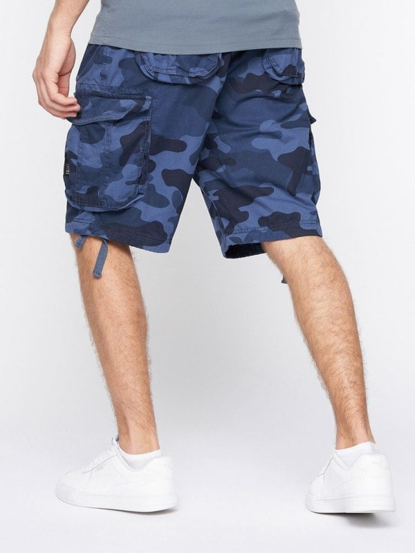 Crosshatch Jimster Shorts Blue Camo