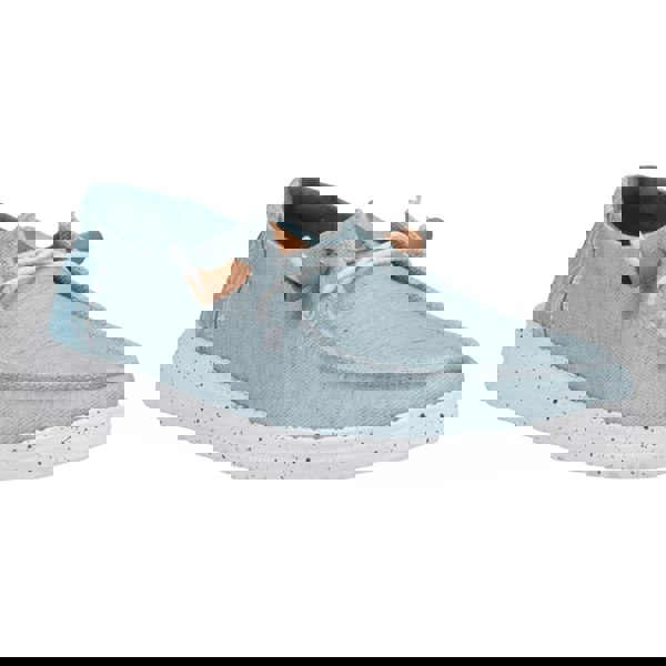 HEYDUDE Wendy Heathered Slub Tropical Shoes - Blue