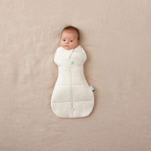 Organic Winter Cocoon Swaddle Sleeping Bag - Oatmeal - 2.5 TOG