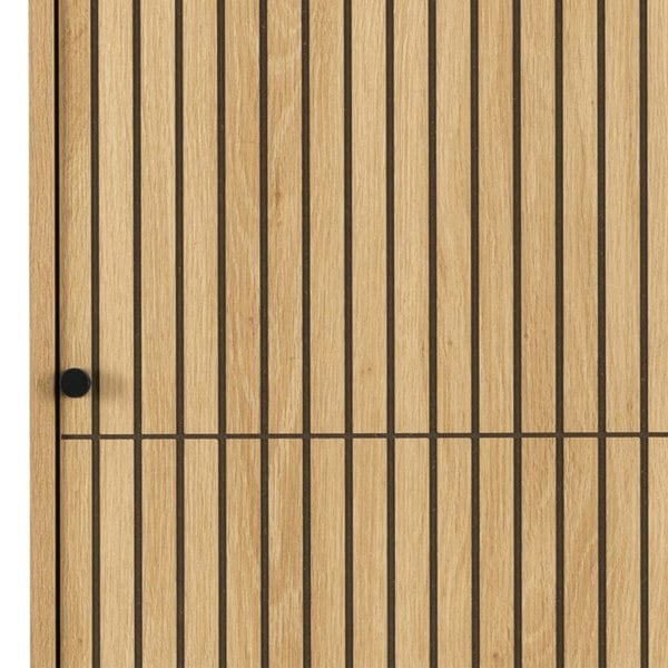 Furniture To Go Albany Wardrobe 2 Doors in Oak/Black Legs