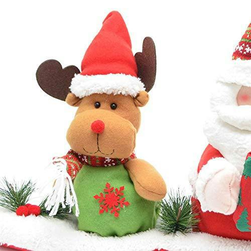 35in Musical Animatic Teddy Christmas Decoration Set of 3 Santa, Reindeer and Snowman image 4