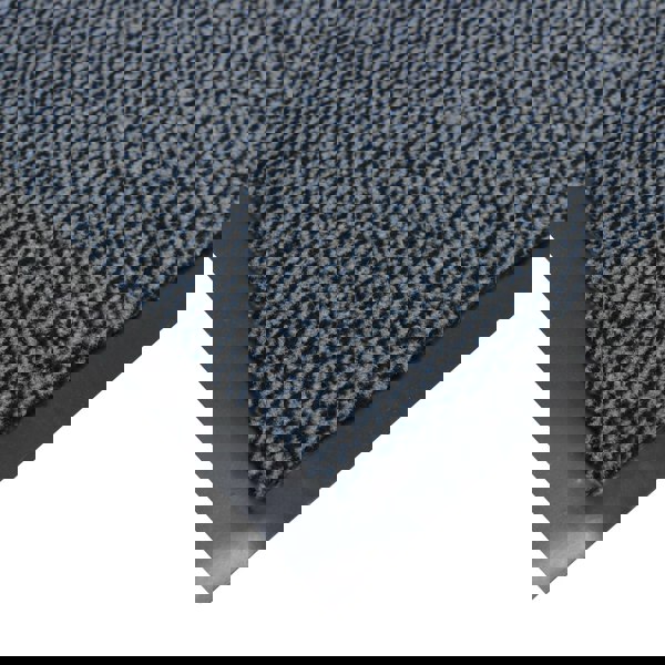 JVL Heavy Duty Commodore Backed Barrier Door Floor Mat, Blue, 40x60cm