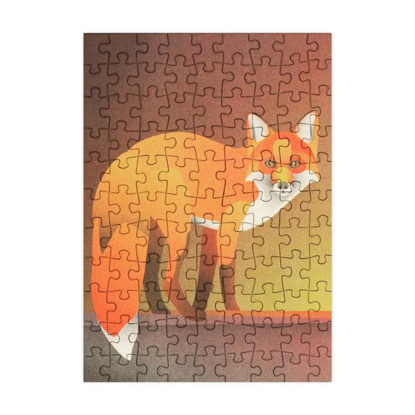 Happily Puzzles Fox - 99 Piece Mini Jigsaw Puzzle