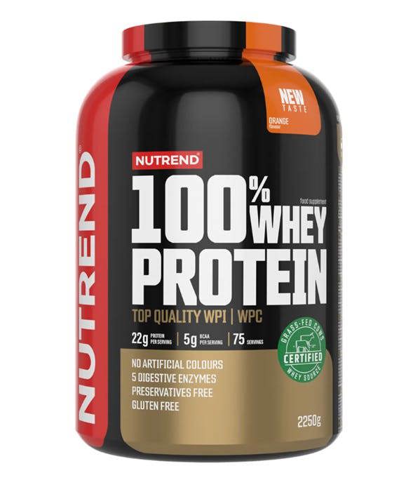 Nutrend 100% Whey Protein, Orange - 2250g