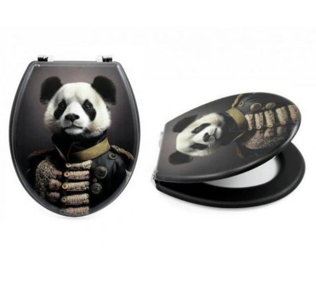 RTS Panda Animal MDF Wood Toilet Seat