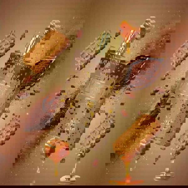 Anfar 1950 Biscotti Truffle Dubai Chocolate Extrait 80ML bottle with caramel drizzle