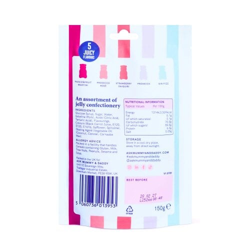 Ask Mummy & Daddy NEW Cocktail Mix Share Bag - 150g