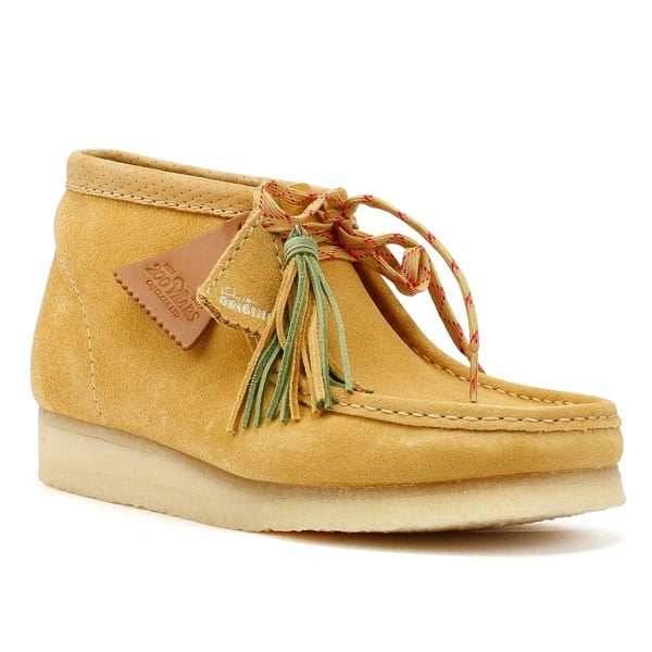 Clarks Originals 26181131 Men's Wallabee Boots Golden Tan Suede