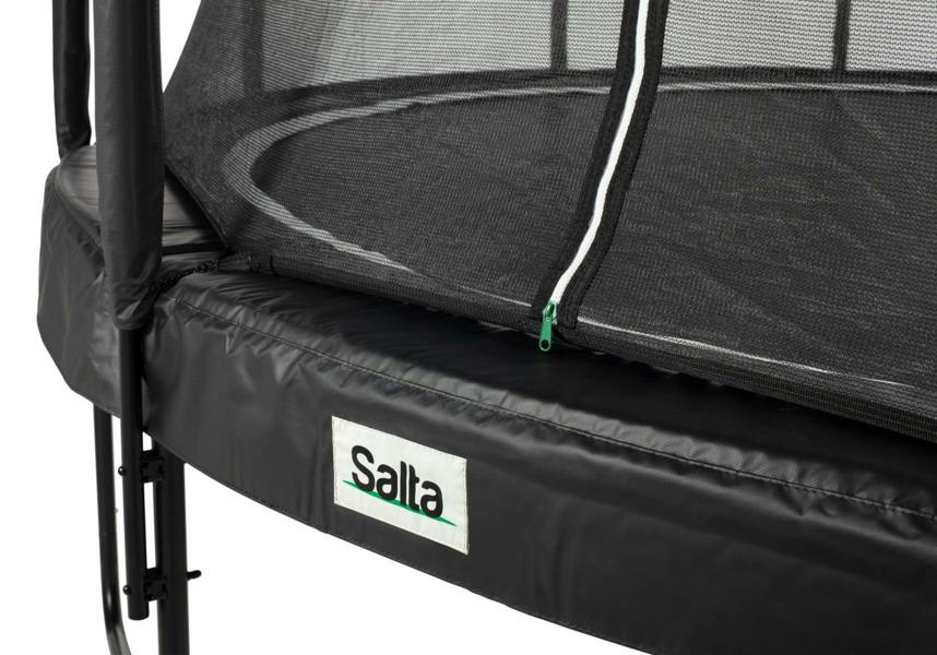 10ft Salta Black Round Premium Edition Trampoline with Enclosure