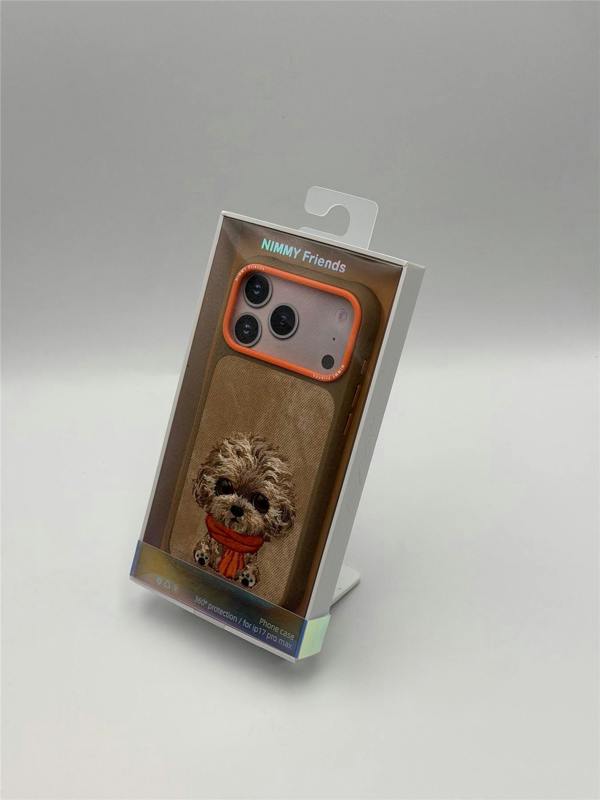 Nimmy Friends Nimmy Big Eye Cute Pet Poodle Dog Case with MagSafe for iPhone 17 Pro Max 6.9" Brown Orange - N-XDY-IP17-PRO-MAX-04