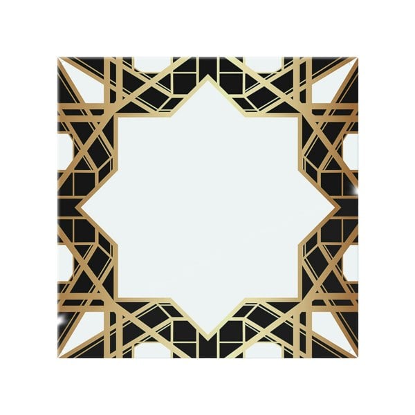 Benjamin Tate Design Art Deco Star Border Splash Back