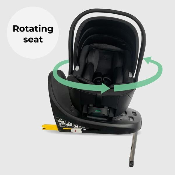 My Babiie MBCS05 Rotating Infant Carrier Car Seat and Base - Black