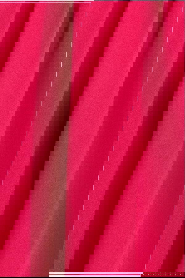 Contrast  Halter Neck Pleated A-Line Midaxi Dress - Black Magenta DR4630