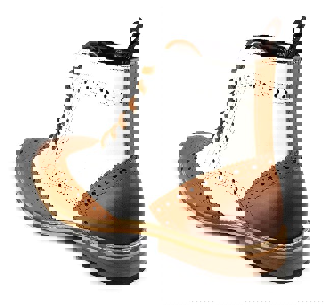 Frank James Kensington Mens Lace Brogue Leather Boots