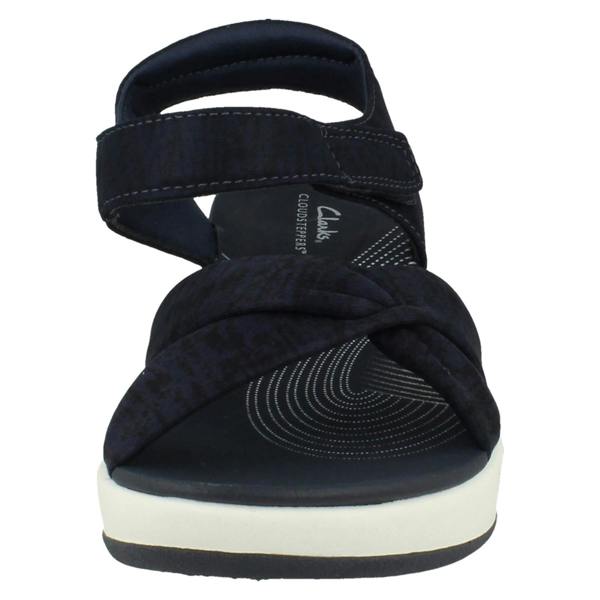 Clarks Ladies Clarks Cloudsteppers Strappy Wedge Sandals Arla Daisy