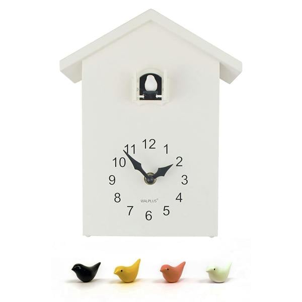 WALPLUS WC2087T - White Cuckoo Table Clock - White Window