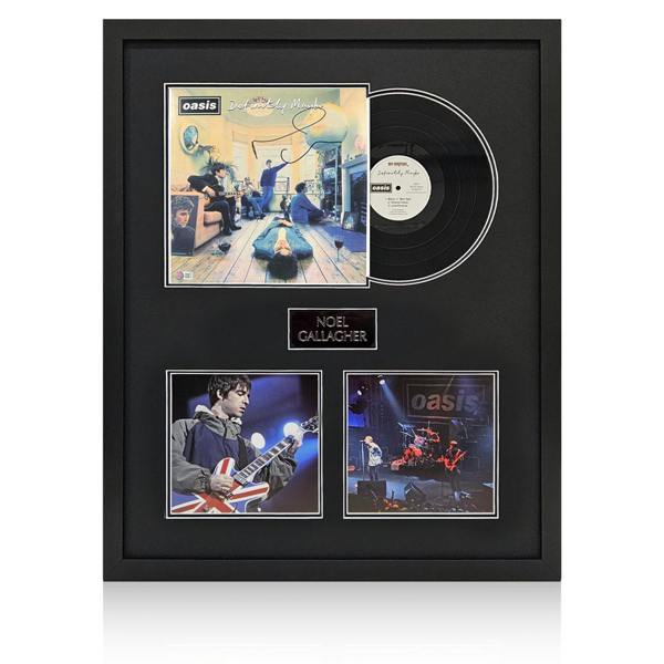 Noel Gallagher Signed 'Definitely Maybe' LP Elite Frame (ACG Cert)