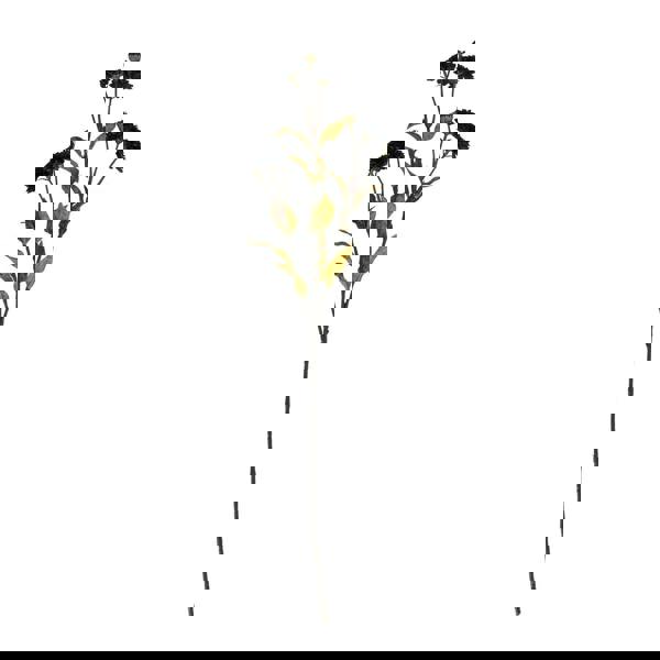 Hill Interiors Chrysanthemum Artificial Flower - Black - 