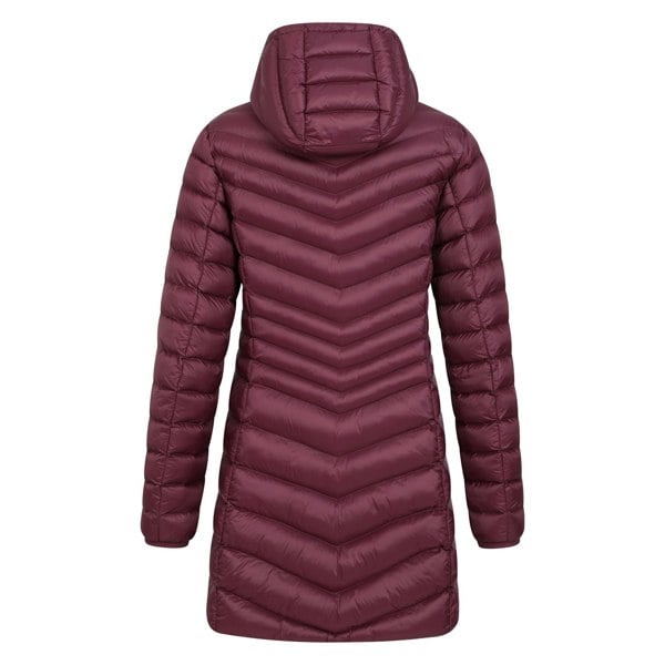 Mountain Warehouse Womens/Ladies Florence Long Padded Jacket - Burgundy