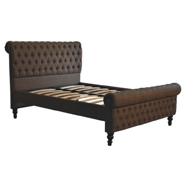 Artisan Furniture Solid Wood Multi Tweed Bed