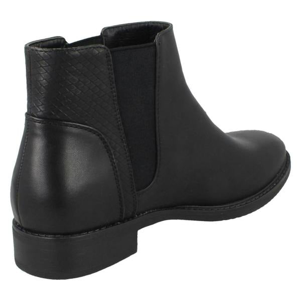 Spot On Ladies Spot On Flat Ankle Boots F51023
