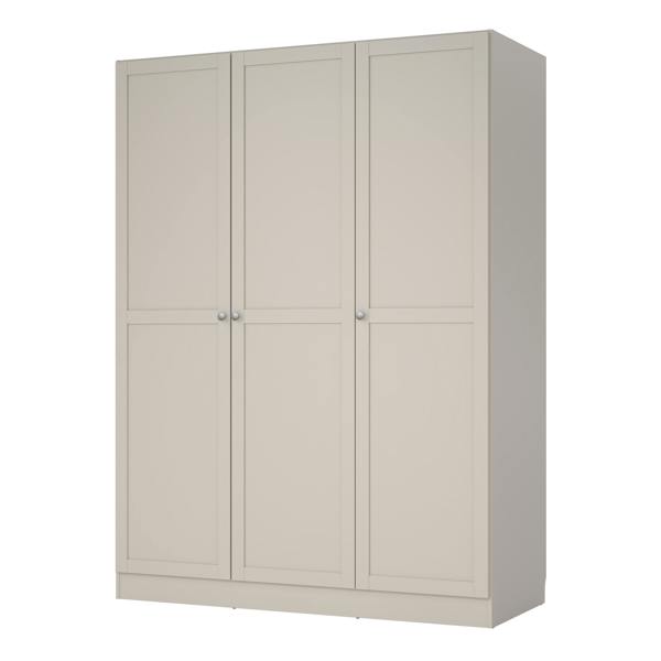 Furniture To Go Brande Wardrobe with 3 Frame Doors in Cashmere