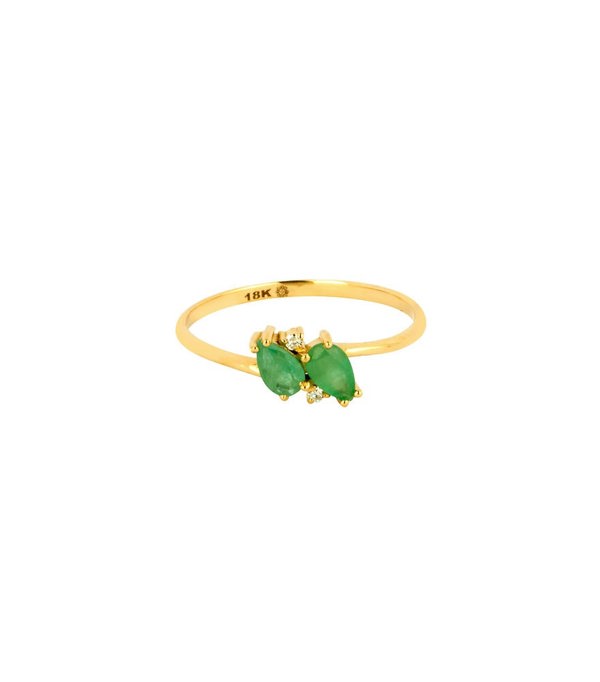 Hafeez Jewellery Batala Emerald and Diamond Ring